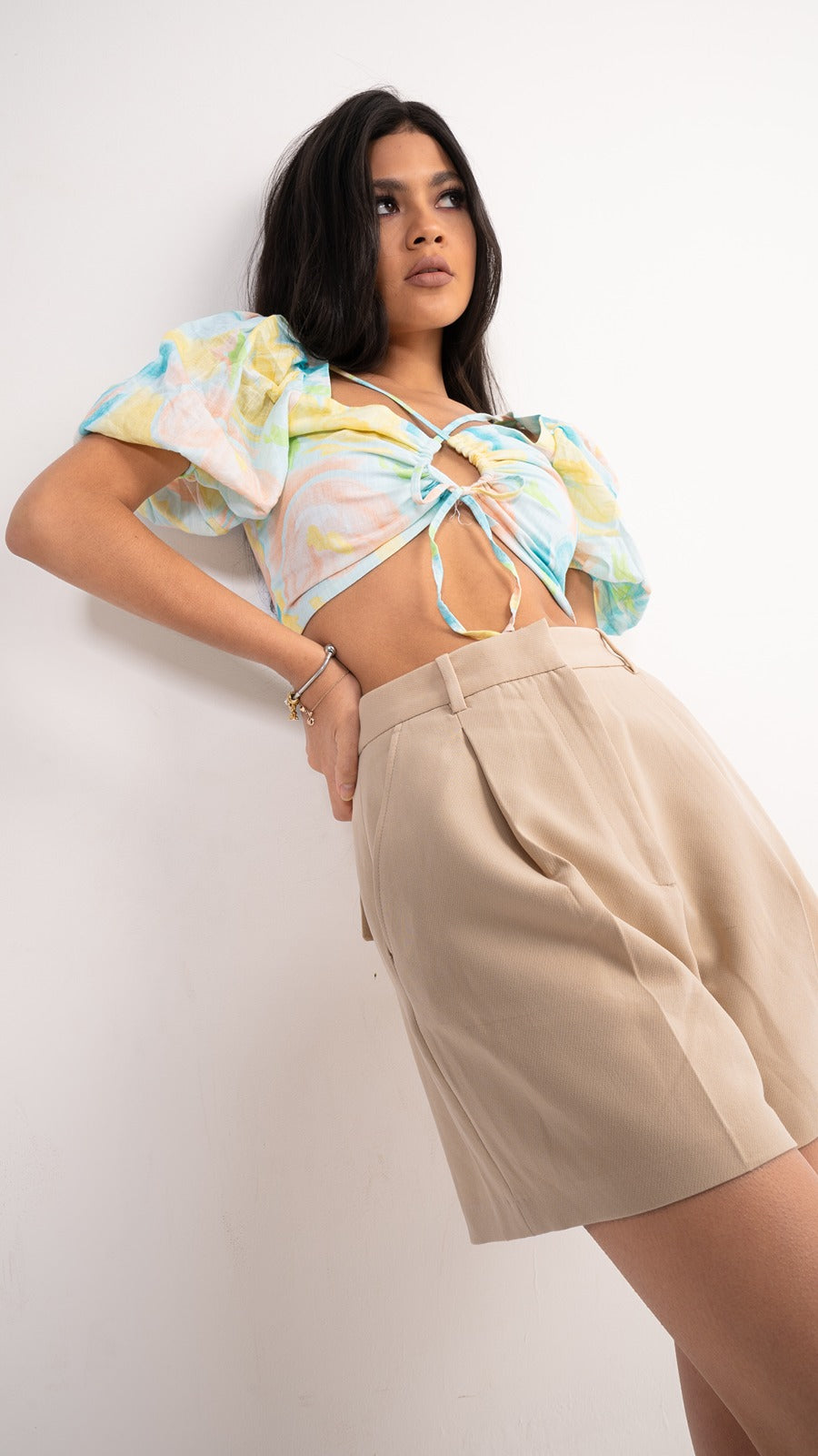 Linen Crop Top Q5