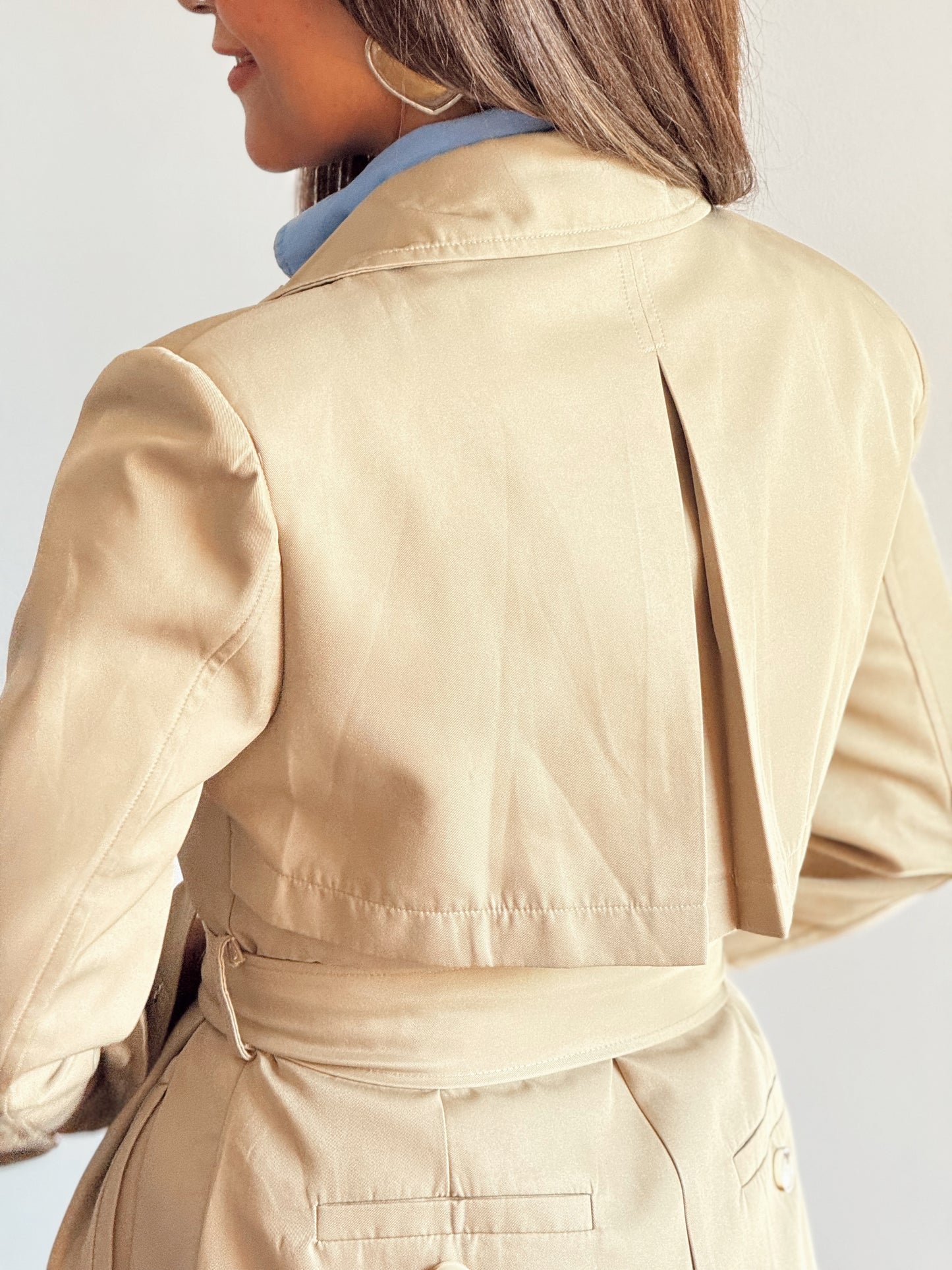 Trench beige jumpsuit NG509