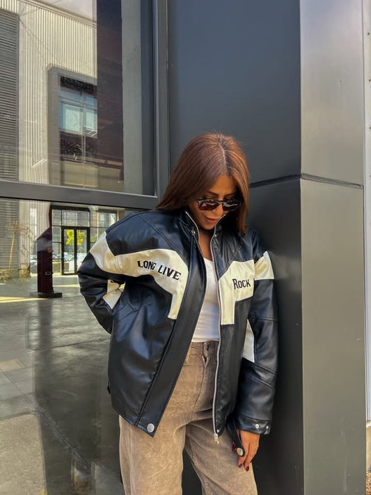 Black Leather Jacket Ng222