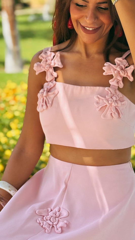 Pink skirt set NG300