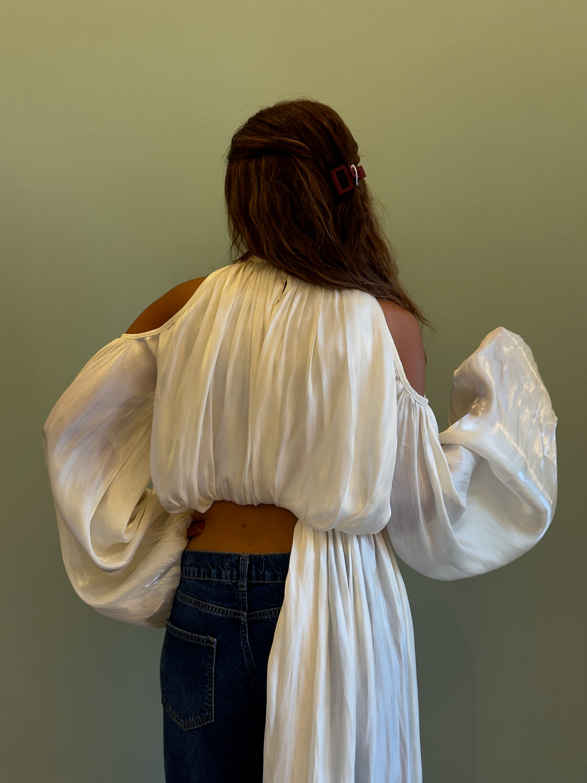 White Flouncy Top