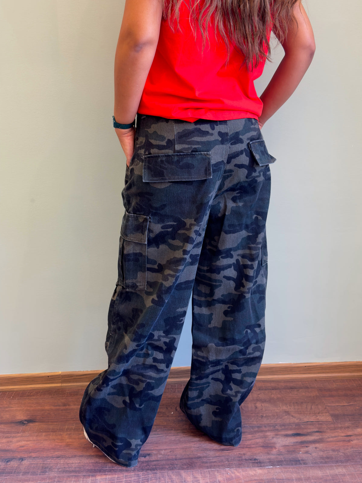Brown Camo Cargo Pants