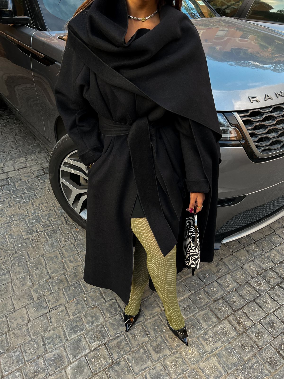 Scarfwool coat B NG235