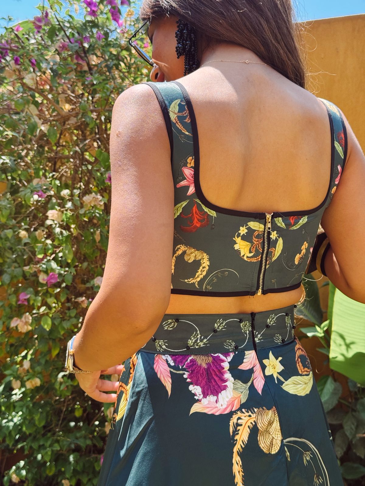 Olive flowery set NG316