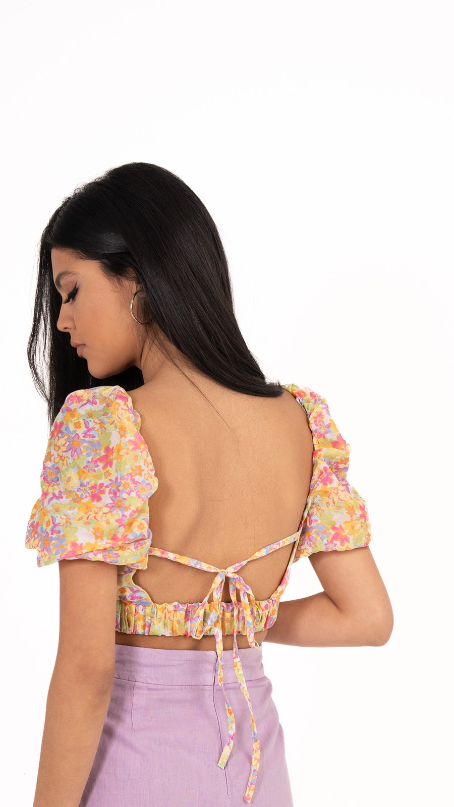 Flower Crop Top Q8