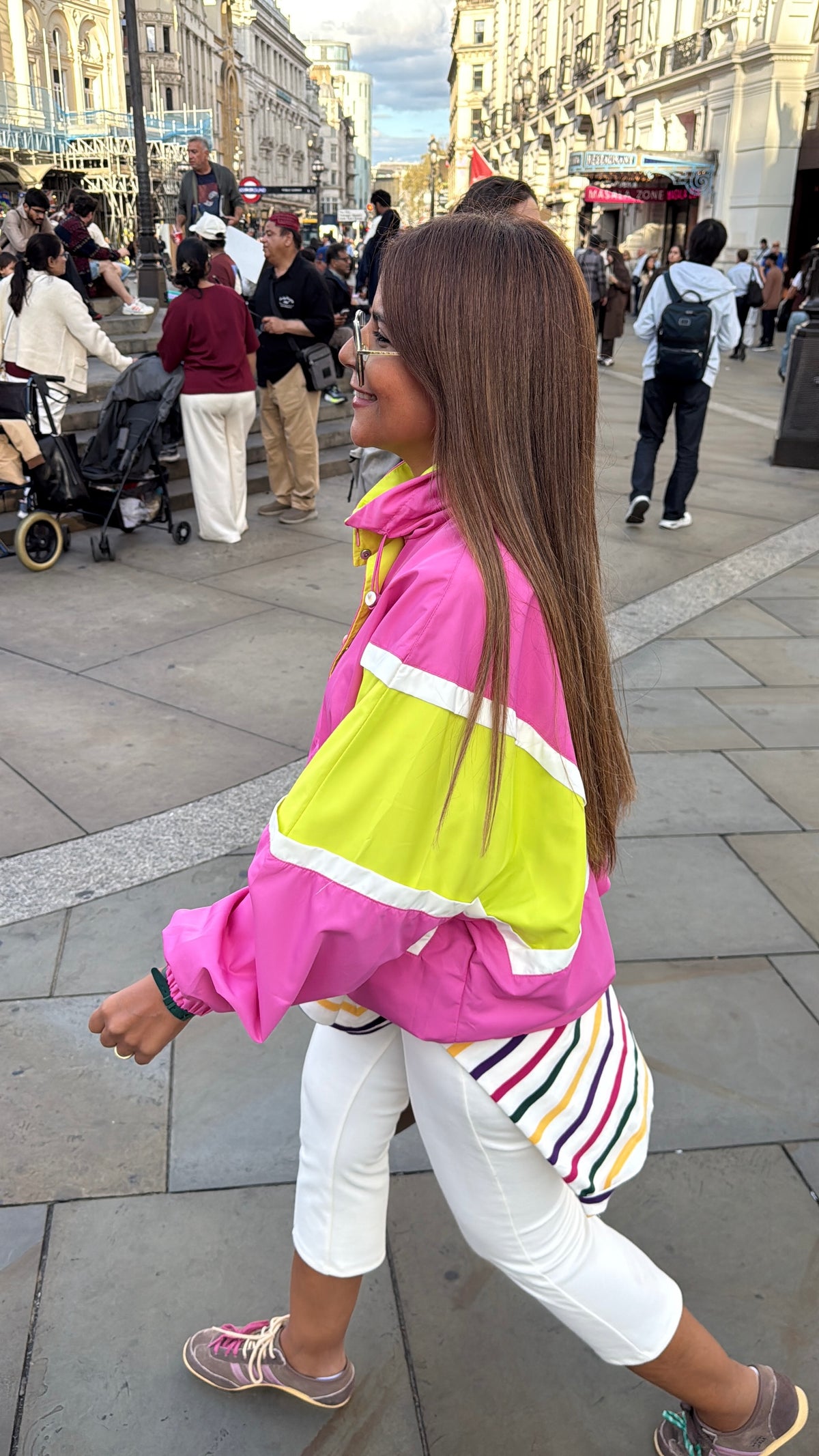 Pink Pop Color-Block Jacket