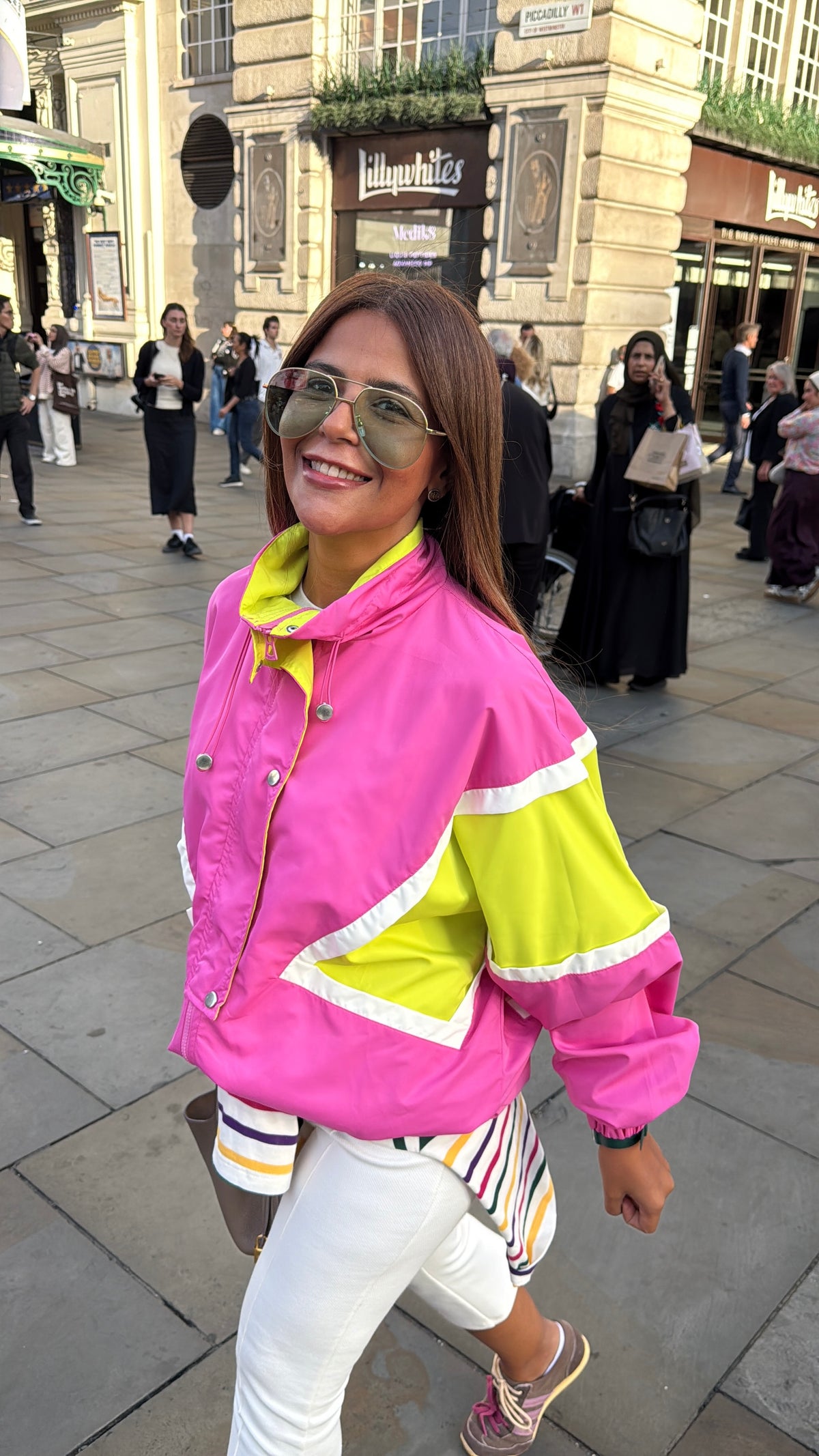 Pink Pop Color-Block Jacket