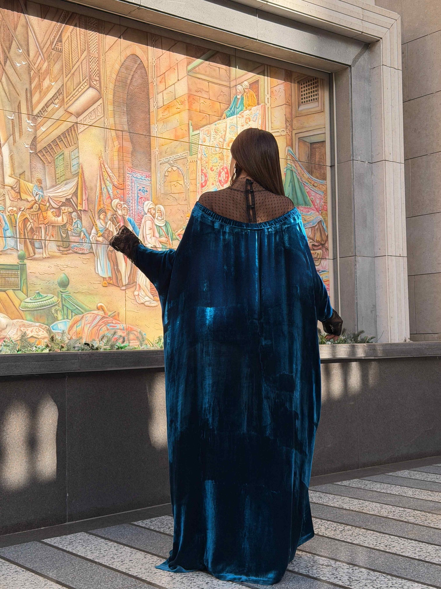 Ocean kaftan dress