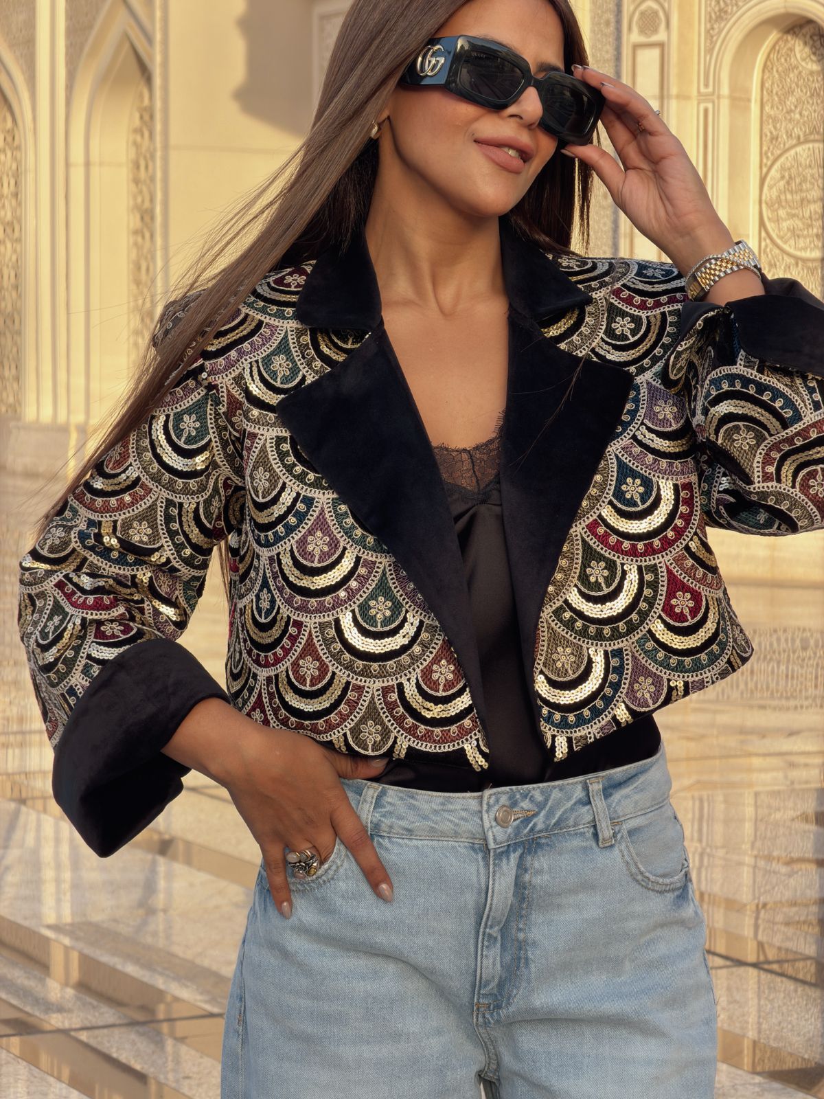 Indian cropped jacket