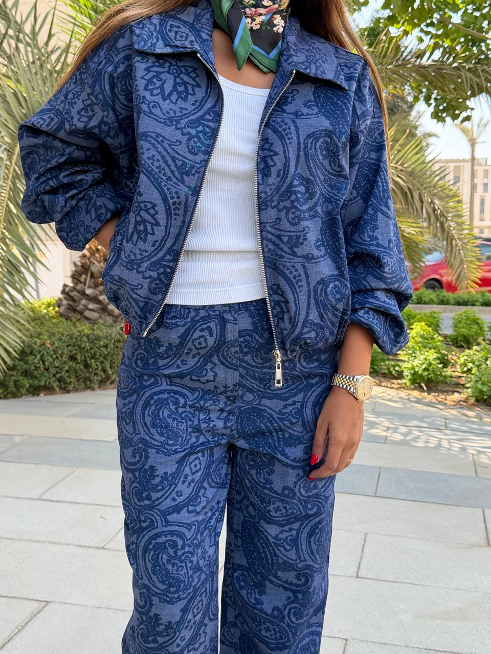Paisley Denim Set