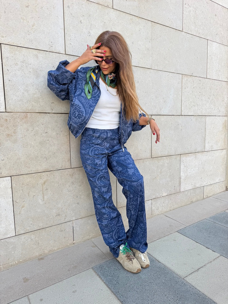 Paisley Denim Set