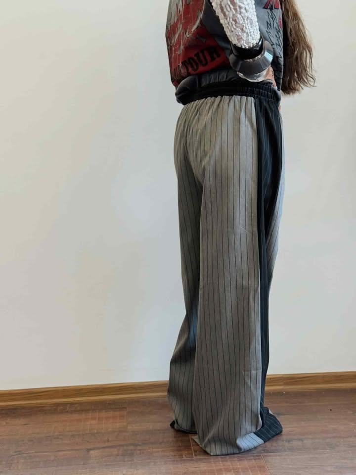 Stripped grey pants NG405