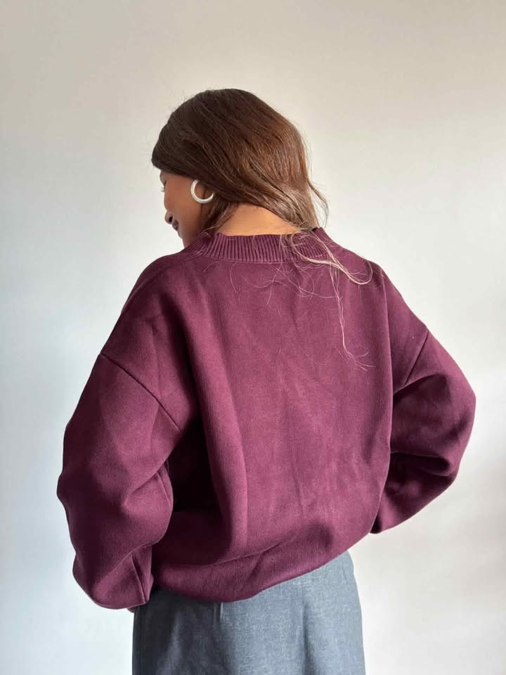 Burgundy Cardigan NG500
