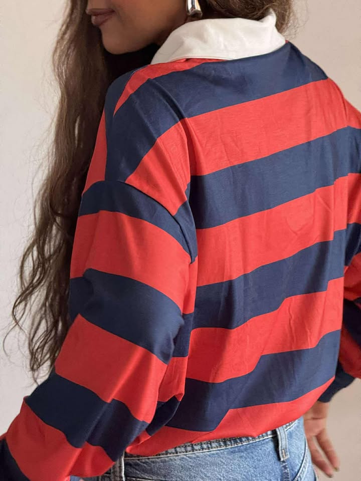 Striped (redxnavyblue) shirt NG503R