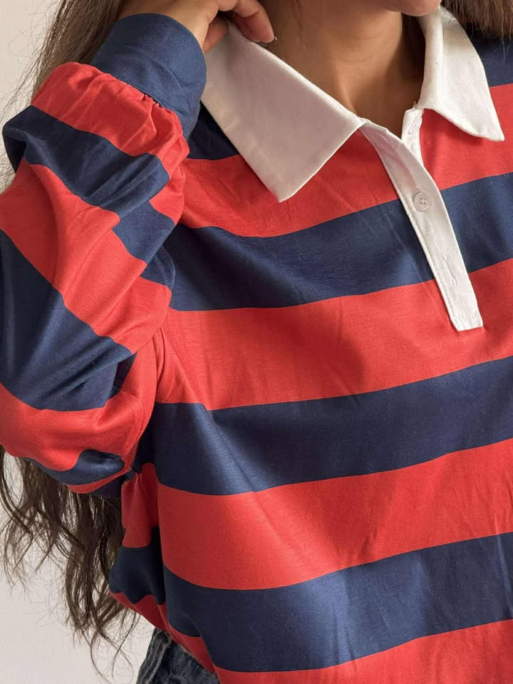 Striped (redxnavyblue) shirt NG503R