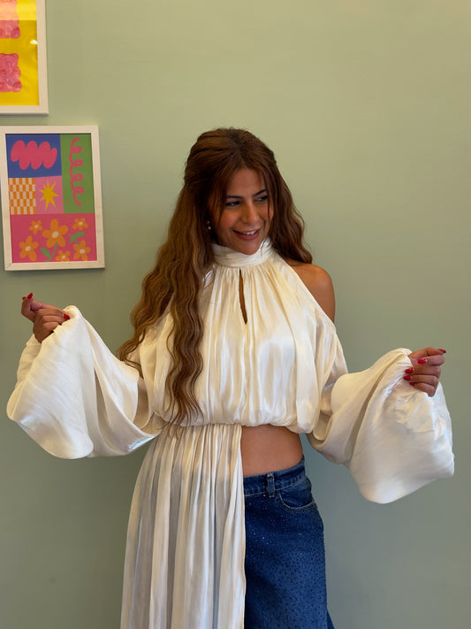White Flouncy Top