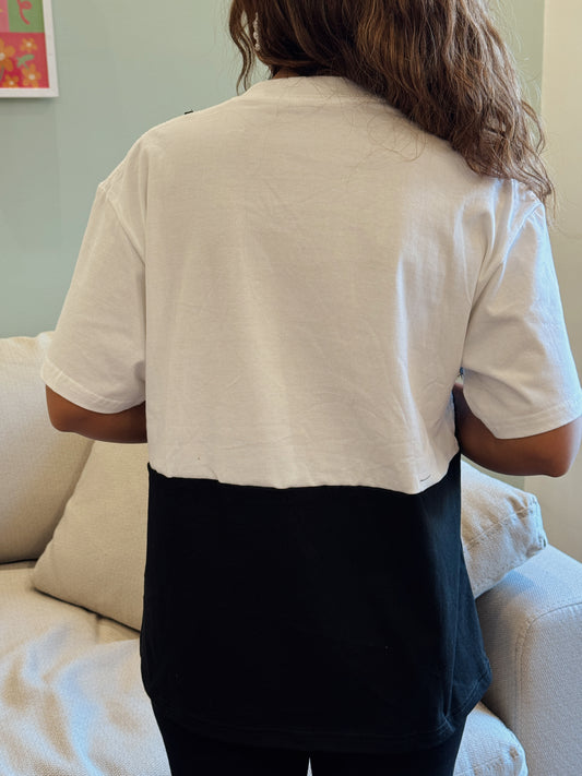 White 2 in 1 Lace T-Shirt Top