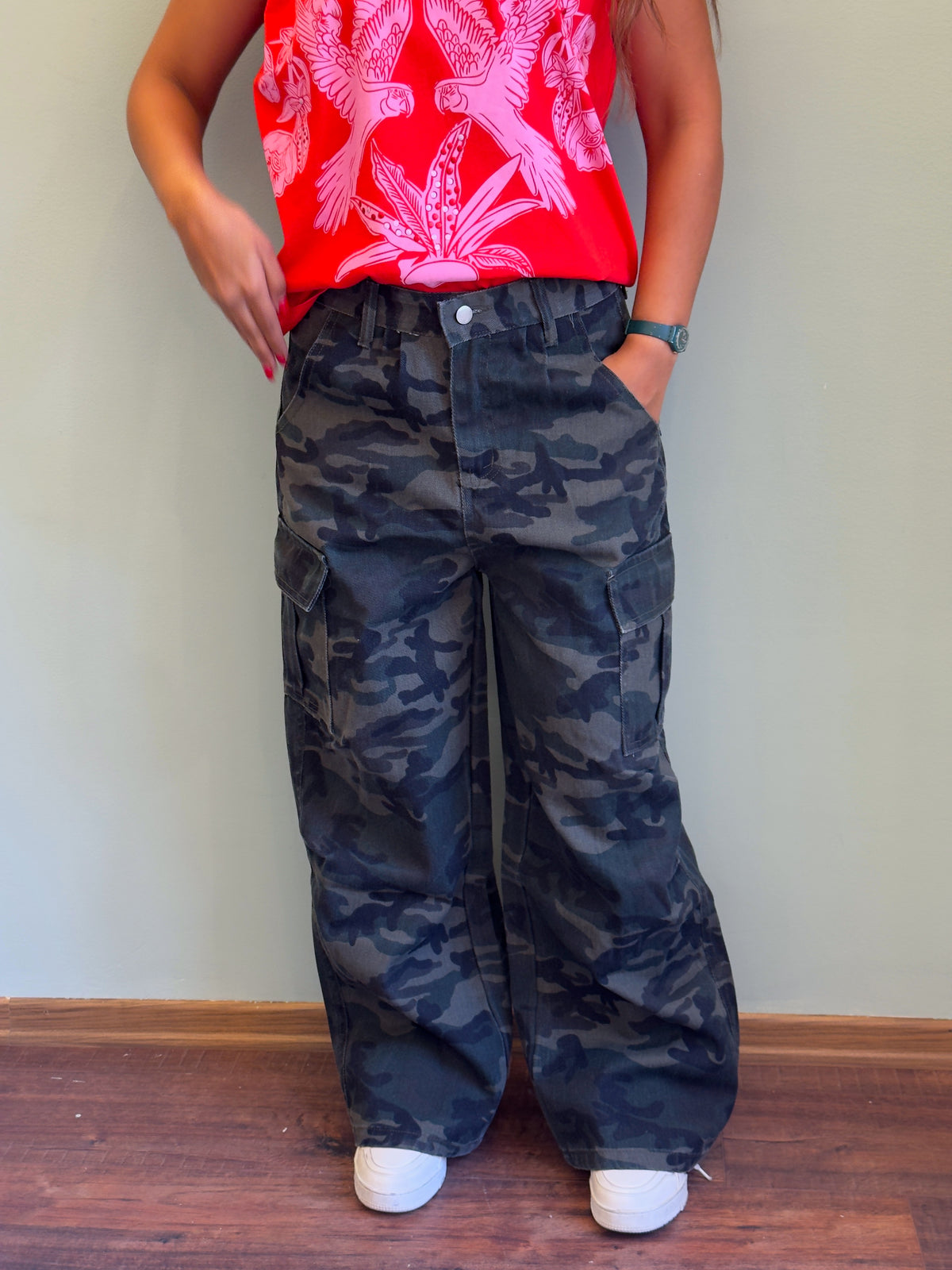 Brown Camo Cargo Pants