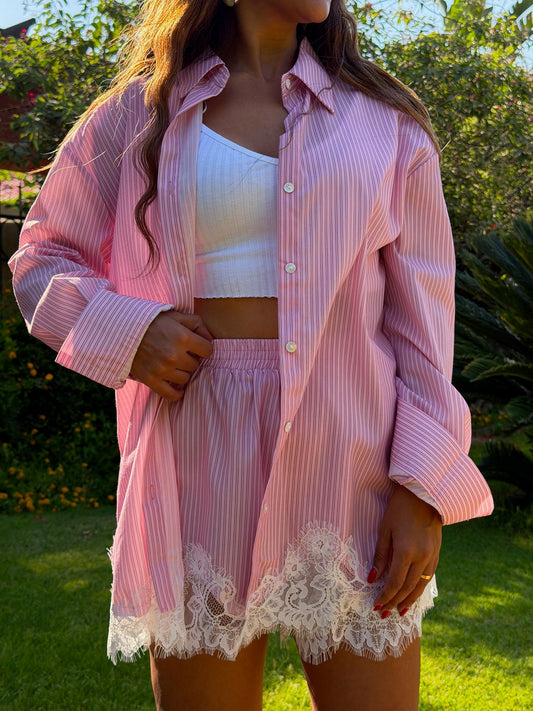 Lace stripe set NG533