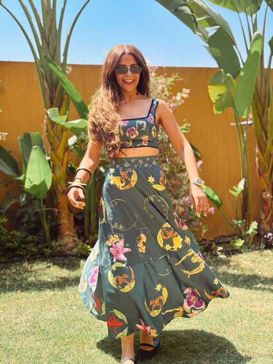 Olive flowery set  NG316