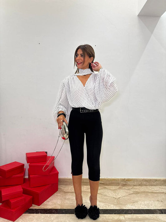 Paris dot blouse  NG517