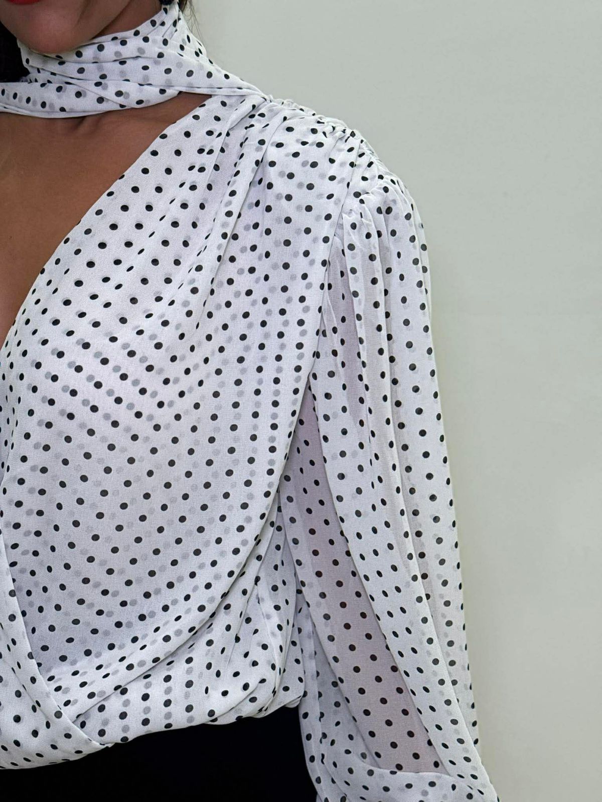 Paris dot blouse  NG517