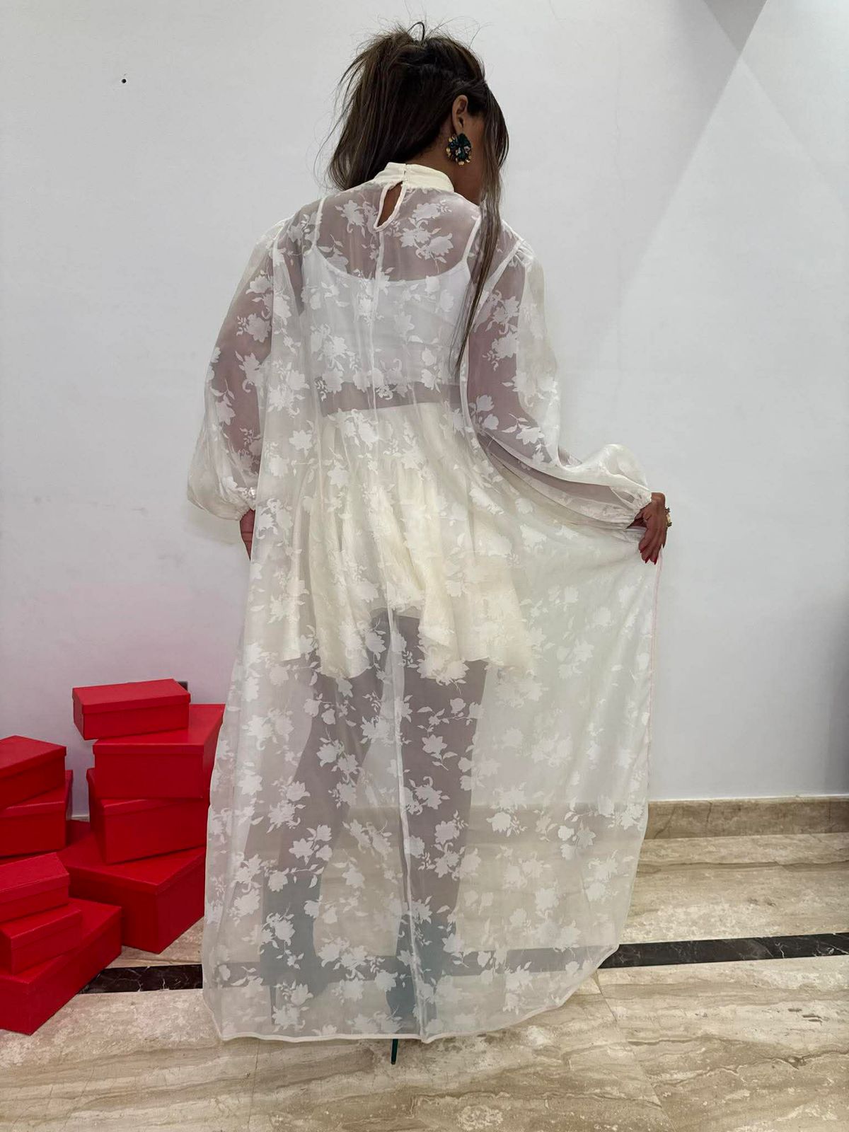 Offwhite organza blouse  NG511/OW