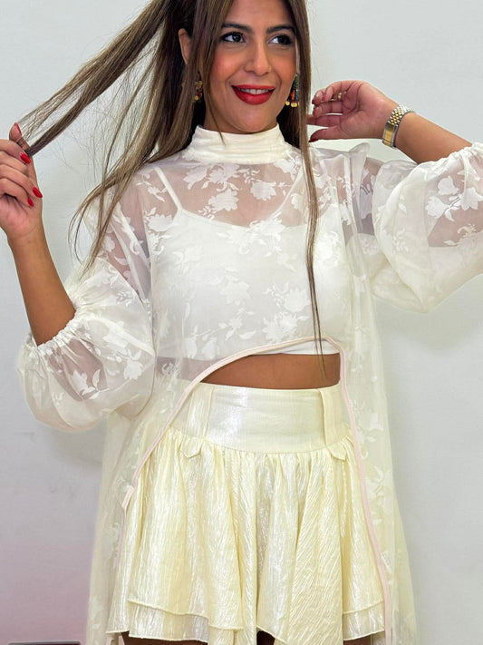 Offwhite organza blouse  NG511/OW